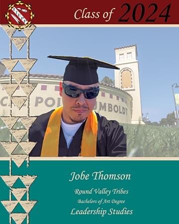 Picture of Jobe Thomson on graduation day
